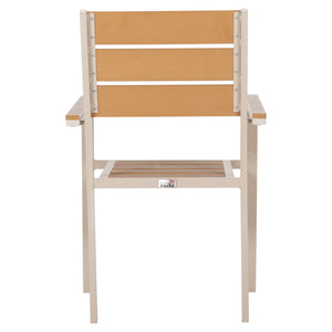 ΠΟΛΥΘΡΟΝΑ ΑΛΟΥΜΙΝΙΟΥ SAGA HM5981.04 ΣΑΜΠΑΝΙ-POLYWOOD ΣΕ ΦΥΣΙΚΟ 55x55x86Υεκ. - Pakobazaar