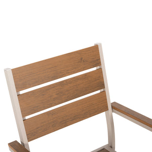 ΠΟΛΥΘΡΟΝΑ ΑΛΟΥΜΙΝΙΟΥ SAGA HM5981.04 ΣΑΜΠΑΝΙ-POLYWOOD ΣΕ ΦΥΣΙΚΟ 55x55x86Υεκ. - Pakobazaar