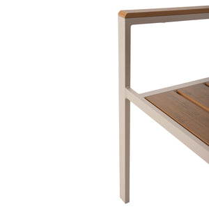 ΠΟΛΥΘΡΟΝΑ ΑΛΟΥΜΙΝΙΟΥ SAGA HM5981.04 ΣΑΜΠΑΝΙ-POLYWOOD ΣΕ ΦΥΣΙΚΟ 55x55x86Υεκ. - Pakobazaar
