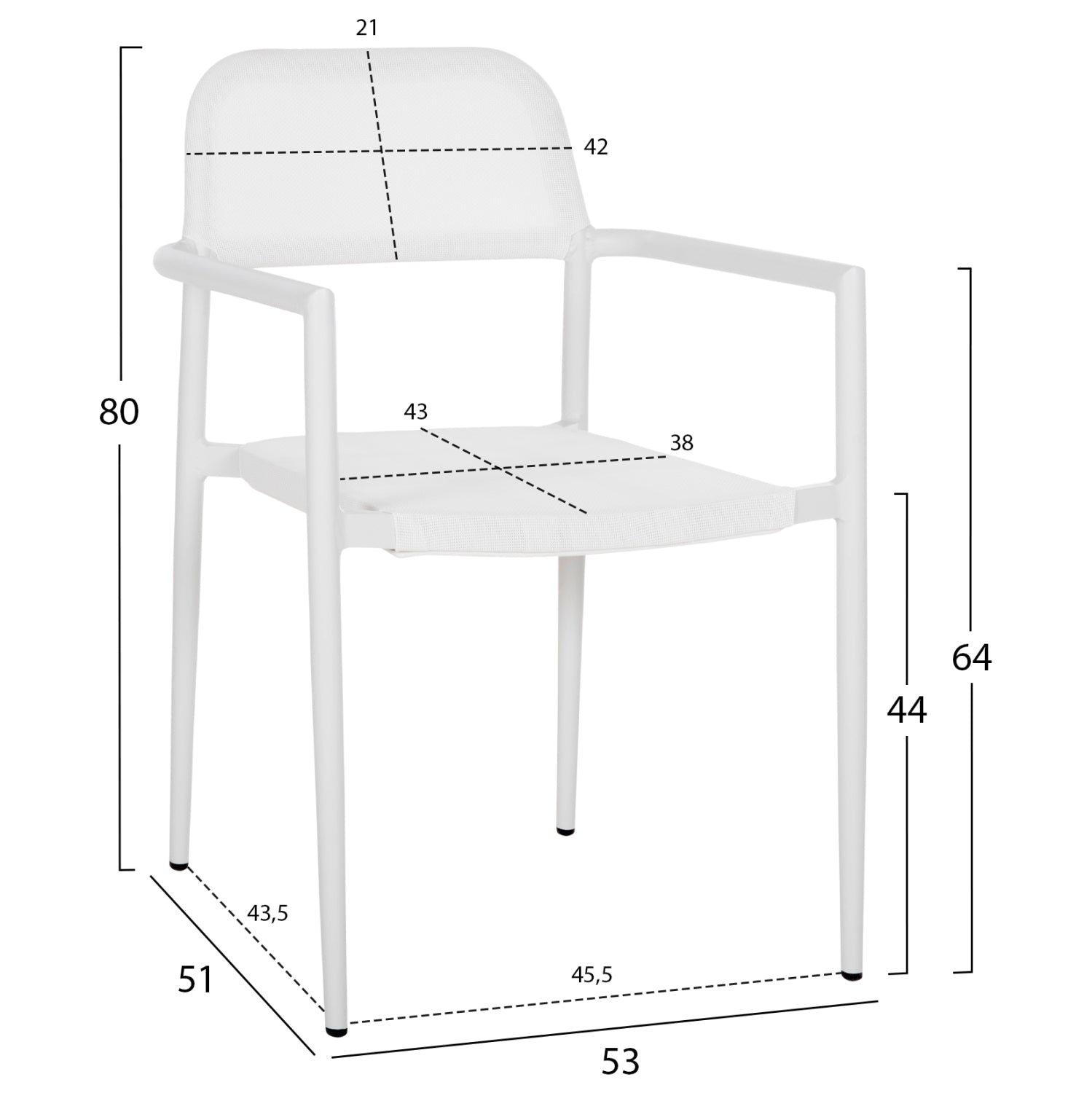 ΠΟΛΥΘΡΟΝΑ ΑΛΟΥΜΙΝΙΟΥ RONNY HM5998.02 ΛΕΥΚΟΣ ΣΚΕΛΕΤΟΣ & ΛΕΥΚΟ TEXTILENE 53x51x80Υεκ. - Pakobazaar