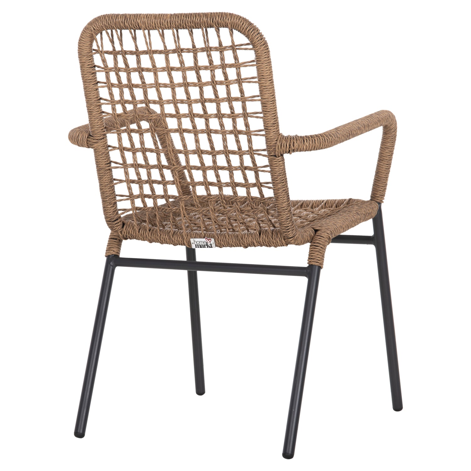 ΠΟΛΥΘΡΟΝΑ ΑΛΟΥΜΙΝΙΟΥ SPANO HM6046 ΑΝΘΡΑΚΙ ΣΚΕΛΕΤΟΣ-ΜΠΕΖ ΣΥΝΘ.RATTAN 55,5x58x81Υεκ. - Pakobazaar