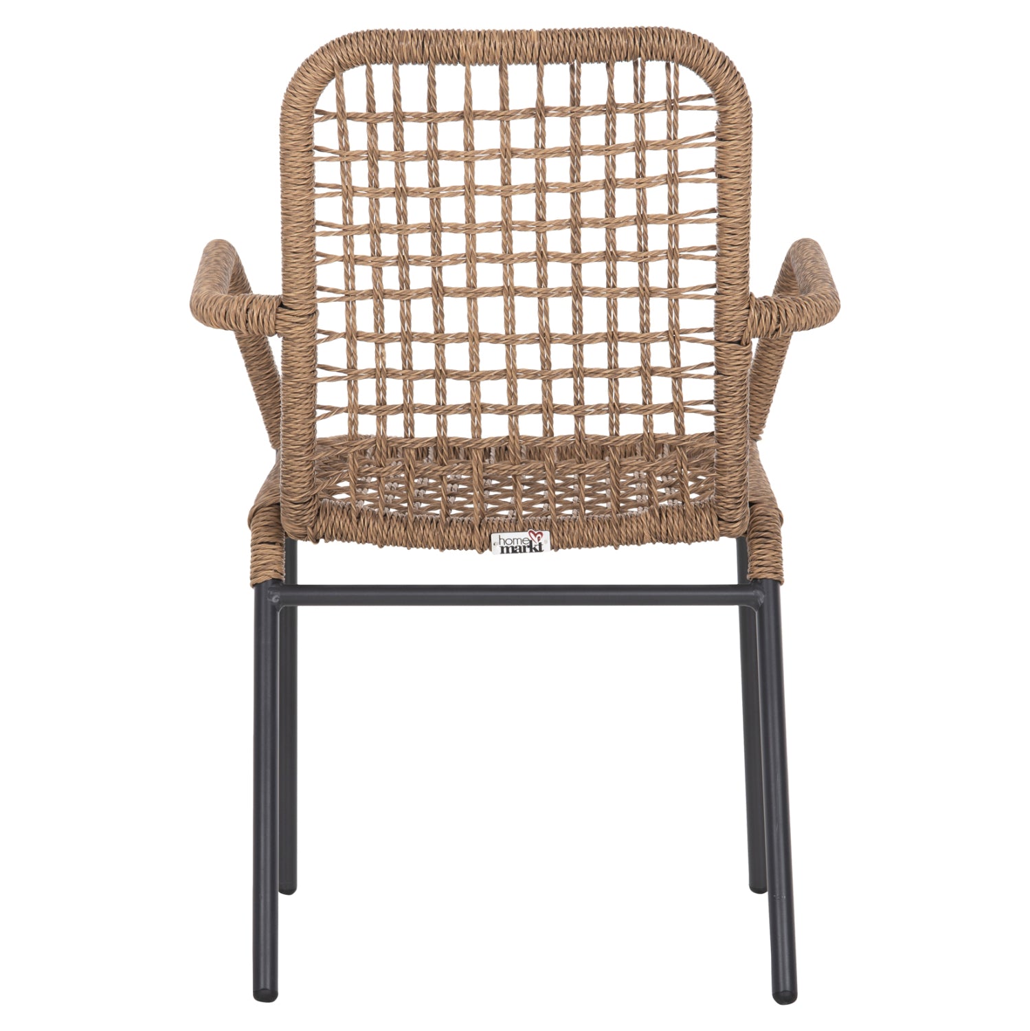 ΠΟΛΥΘΡΟΝΑ ΑΛΟΥΜΙΝΙΟΥ SPANO HM6046 ΑΝΘΡΑΚΙ ΣΚΕΛΕΤΟΣ-ΜΠΕΖ ΣΥΝΘ.RATTAN 55,5x58x81Υεκ. - Pakobazaar