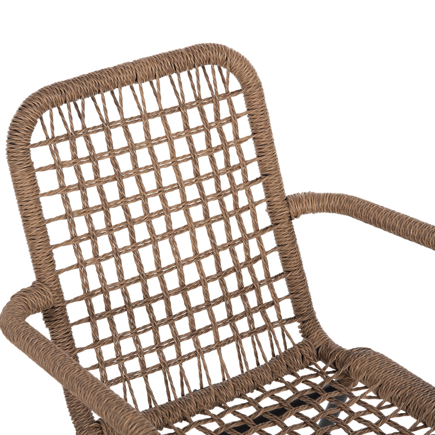 ΠΟΛΥΘΡΟΝΑ ΑΛΟΥΜΙΝΙΟΥ SPANO HM6046 ΑΝΘΡΑΚΙ ΣΚΕΛΕΤΟΣ-ΜΠΕΖ ΣΥΝΘ.RATTAN 55,5x58x81Υεκ. - Pakobazaar