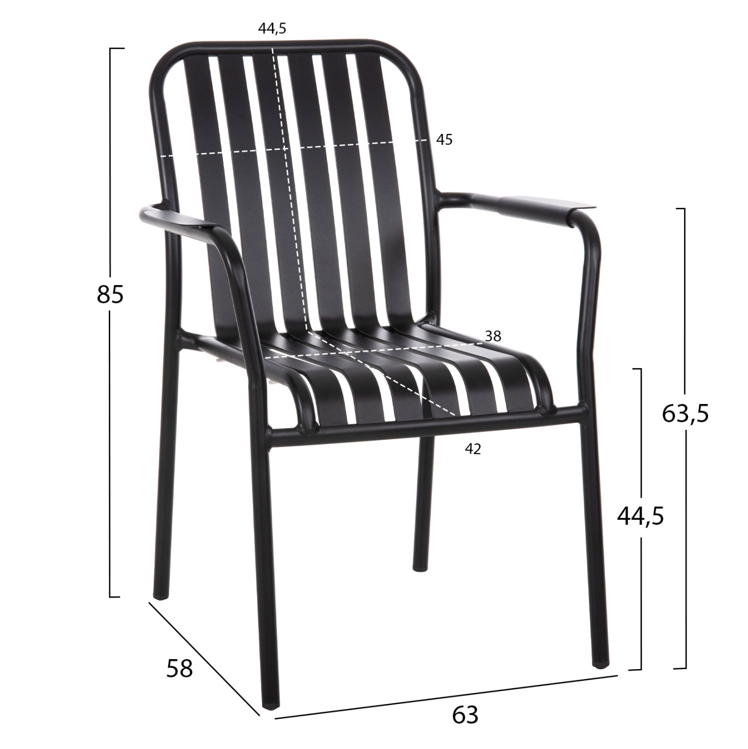 ΠΟΛΥΘΡΟΝΑ ΑΛΟΥΜΙΝΙΟΥ RACHEL HM6088.01 ΜΑΥΡΗ 63x58x85Υεκ. - Pakobazaar