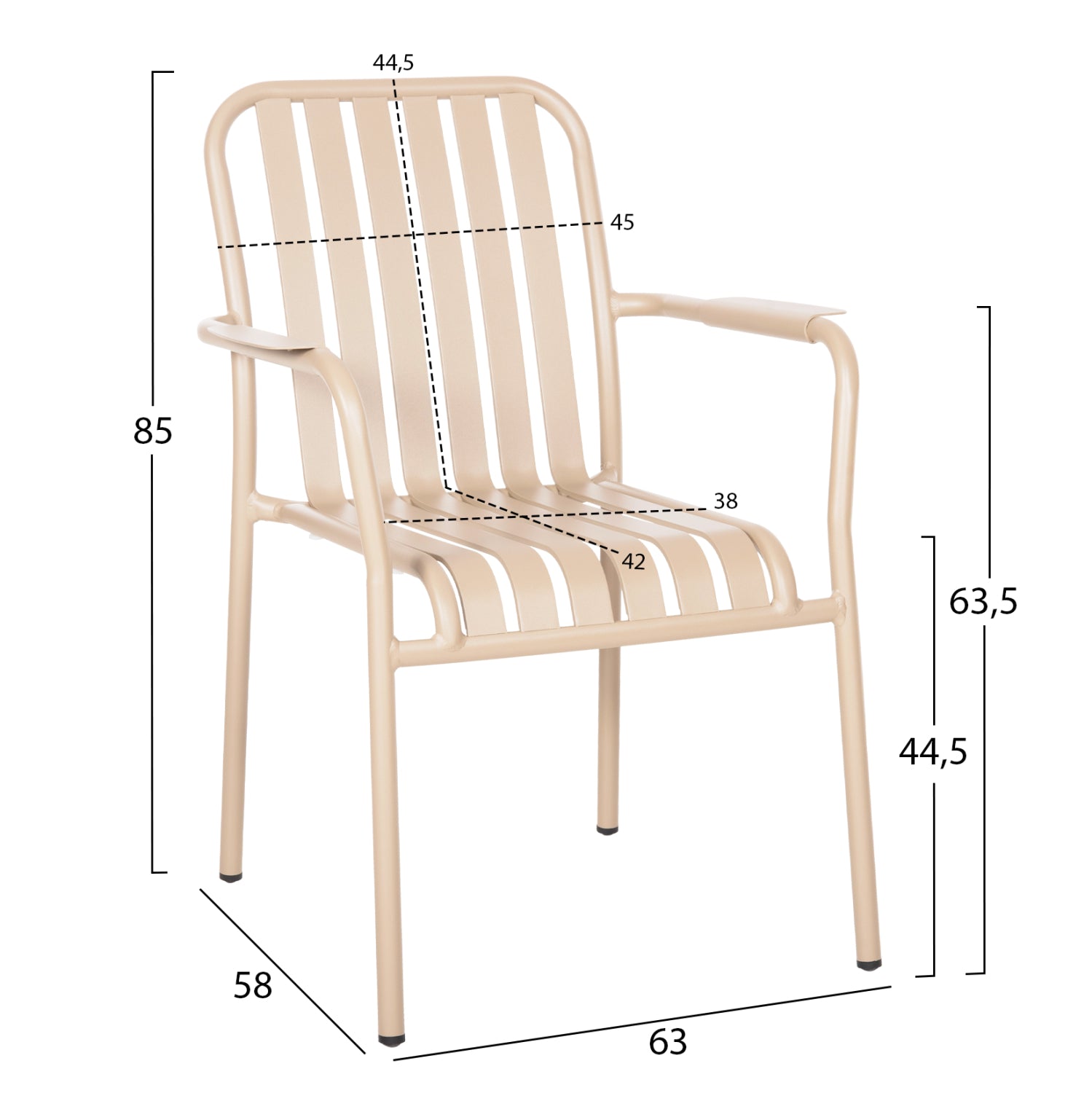 ΠΟΛΥΘΡΟΝΑ ΑΛΟΥΜΙΝΙΟΥ RACHEL HM6088.04 ΣΑΜΠΑΝΙ 63x58x85Υεκ. - Pakobazaar