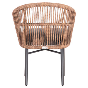 ΠΟΛΥΘΡΟΝΑ ΑΛΟΥΜΙΝΙΟΥ ORIN HM6265.01 ΣΚΟΥΡΟ ΓΚΡΙ- P.E.RATTAN ΣΕ ΦΥΣΙΚΟ 58x61x75Υεκ. - Pakobazaar