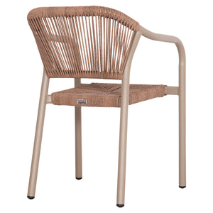 ΠΟΛΥΘΡΟΝΑ ΑΛΟΥΜΙΝΙΟΥ LUCCI HM6266.02 MOKA ΣΚΕΛΕΤΟΣ-P.E.RATTAN ΦΥΣΙΚΟ 58x56x79Υεκ - Pakobazaar
