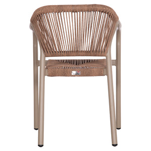 ΠΟΛΥΘΡΟΝΑ ΑΛΟΥΜΙΝΙΟΥ LUCCI HM6266.02 MOKA ΣΚΕΛΕΤΟΣ-P.E.RATTAN ΦΥΣΙΚΟ 58x56x79Υεκ - Pakobazaar