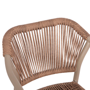 ΠΟΛΥΘΡΟΝΑ ΑΛΟΥΜΙΝΙΟΥ LUCCI HM6266.02 MOKA ΣΚΕΛΕΤΟΣ-P.E.RATTAN ΦΥΣΙΚΟ 58x56x79Υεκ - Pakobazaar