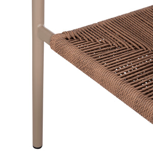 ΠΟΛΥΘΡΟΝΑ ΑΛΟΥΜΙΝΙΟΥ LUCCI HM6266.02 MOKA ΣΚΕΛΕΤΟΣ-P.E.RATTAN ΦΥΣΙΚΟ 58x56x79Υεκ - Pakobazaar