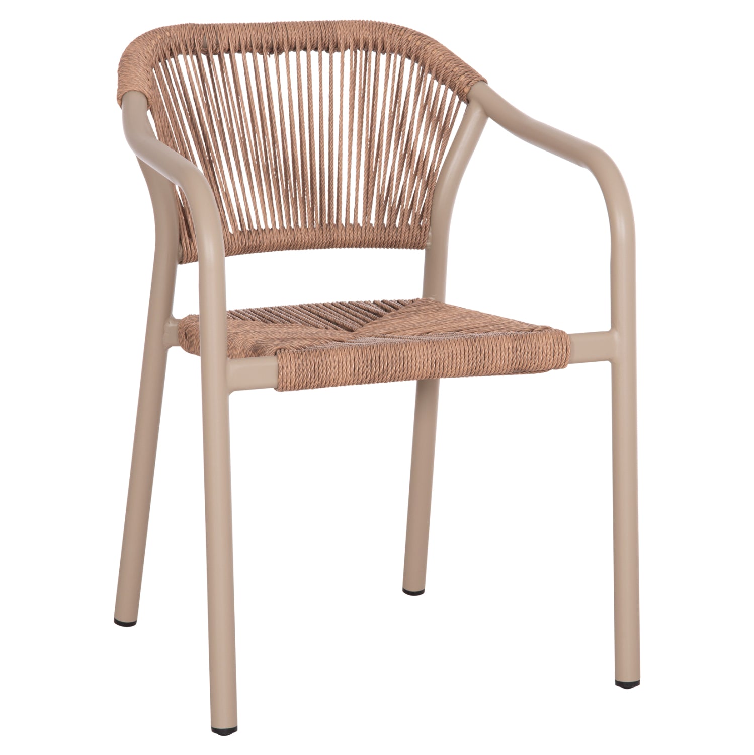 ΠΟΛΥΘΡΟΝΑ ΑΛΟΥΜΙΝΙΟΥ LUCCI HM6266.02 MOKA ΣΚΕΛΕΤΟΣ-P.E.RATTAN ΦΥΣΙΚΟ 58x56x79Υεκ - Pakobazaar