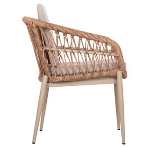 ΠΟΛΥΘΡΟΝΑ ΑΛΟΥΜΙΝΙΟΥ GALDIN HM6272.03 ΚΑΠΟΥΤΣΙΝΟ-P.E.RATTAN-ΜΠΕΖ ΥΦΑΣΜΑ 65x60x76Υεκ - Pakobazaar
