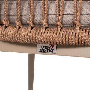 ΠΟΛΥΘΡΟΝΑ ΑΛΟΥΜΙΝΙΟΥ GALDIN HM6272.03 ΚΑΠΟΥΤΣΙΝΟ-P.E.RATTAN-ΜΠΕΖ ΥΦΑΣΜΑ 65x60x76Υεκ - Pakobazaar