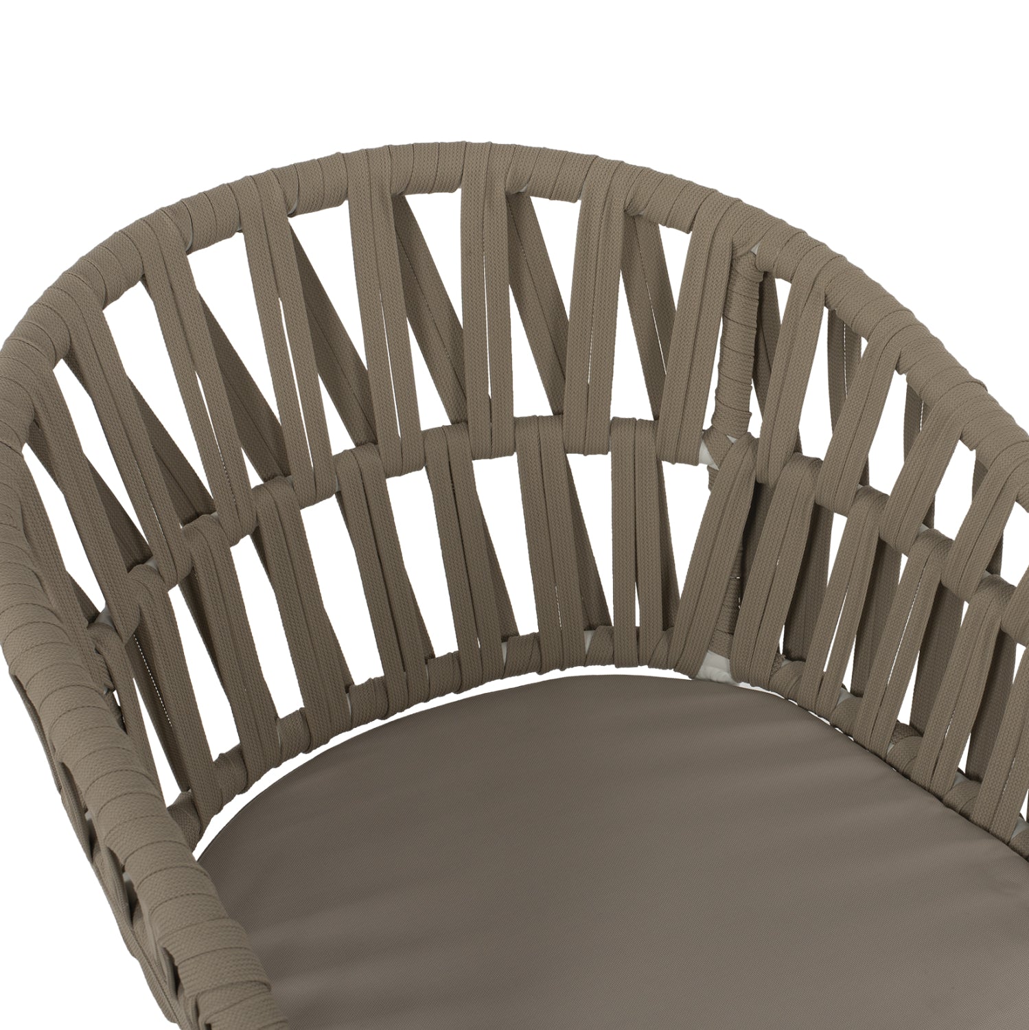 ΠΟΛΥΘΡΟΝΑ ΑΛΟΥΜΙΝΙΟΥ ΛΕΥΚΗ ΜΕ ΣΧΟΙΝΙ ΜΠΕΖ 57x56x78Y εκ.HM5857.02 - Pakobazaar