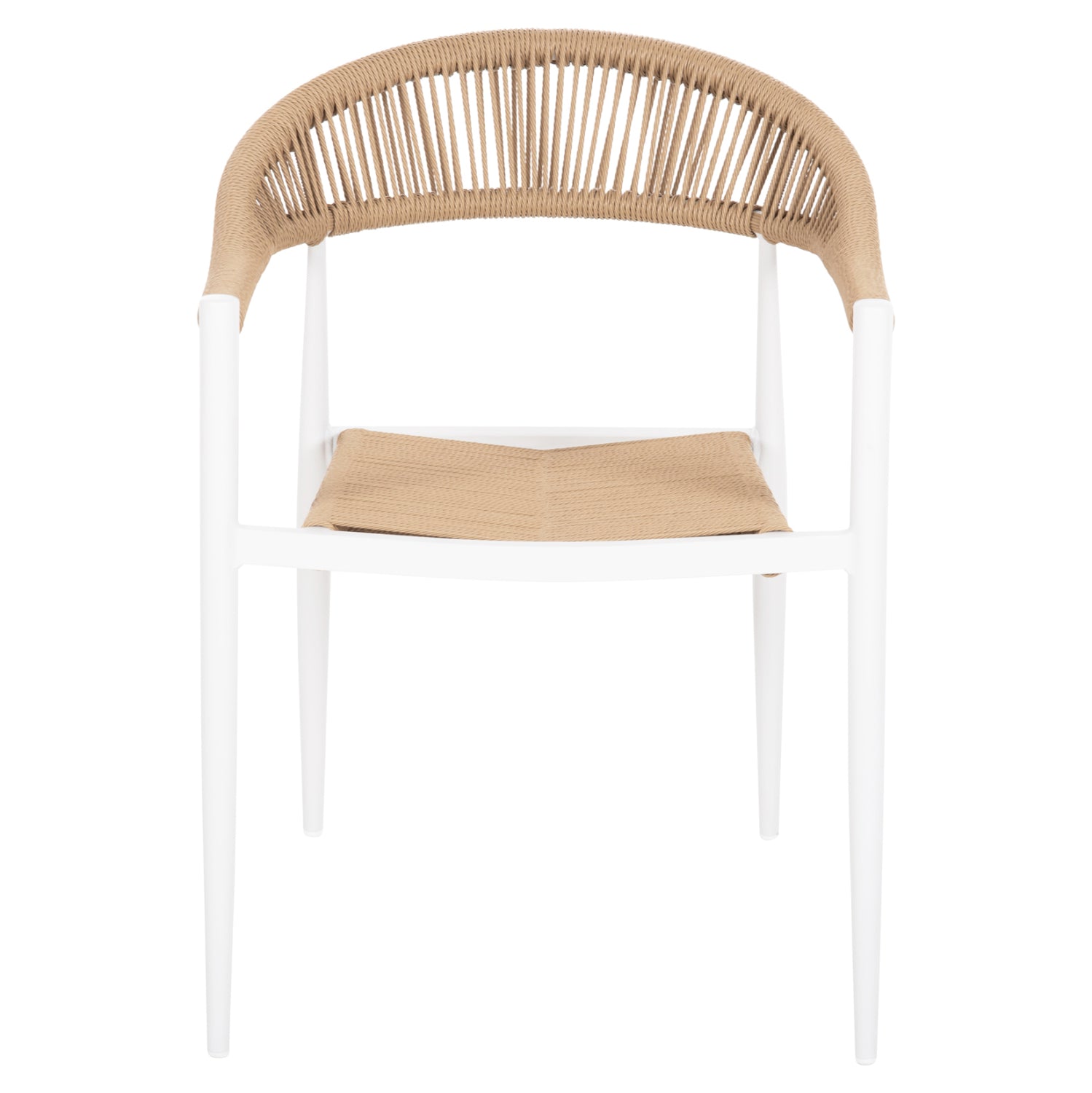 ΠΟΛΥΘΡΟΝΑ ΑΛΟΥΜΙΝΙΟΥ GRET HM5854.01 ΛΕΥΚΗ PE RATTAN ΜΠΕΖ 56x55,5x78Υεκ. - Pakobazaar