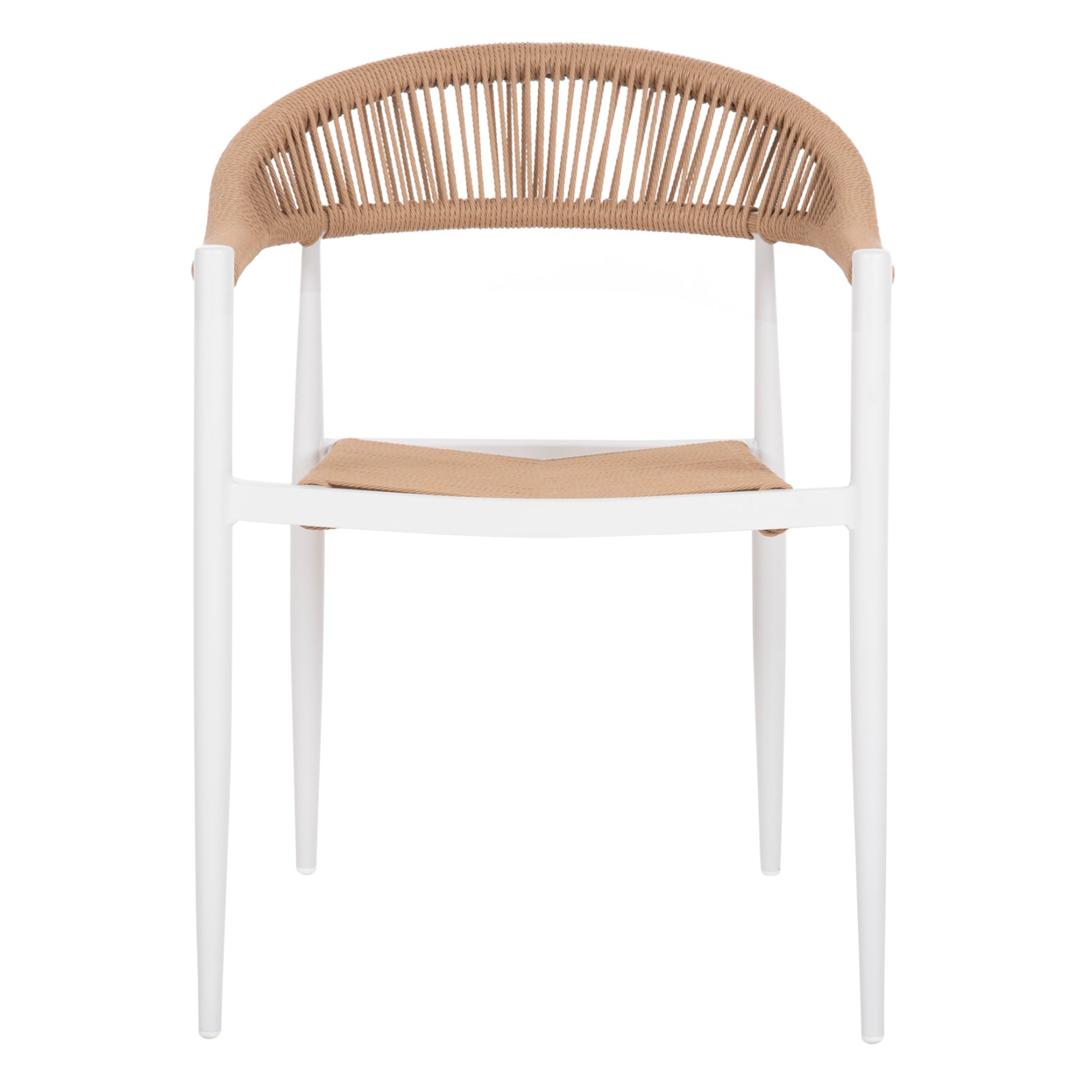ΠΟΛΥΘΡΟΝΑ ΑΛΟΥΜΙΝΙΟΥ GRET HM5854.01 ΛΕΥΚΗ PE RATTAN ΜΠΕΖ 56x55,5x78Υεκ. - Pakobazaar