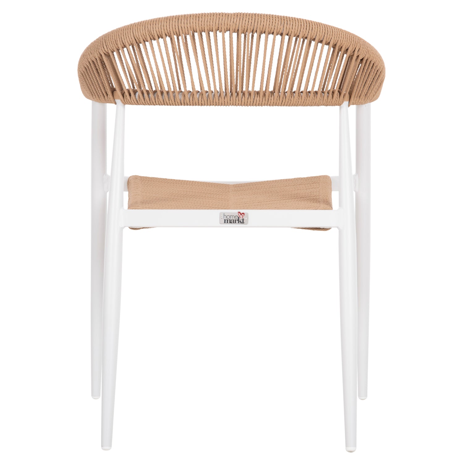 ΠΟΛΥΘΡΟΝΑ ΑΛΟΥΜΙΝΙΟΥ GRET HM5854.01 ΛΕΥΚΗ PE RATTAN ΜΠΕΖ 56x55,5x78Υεκ. - Pakobazaar
