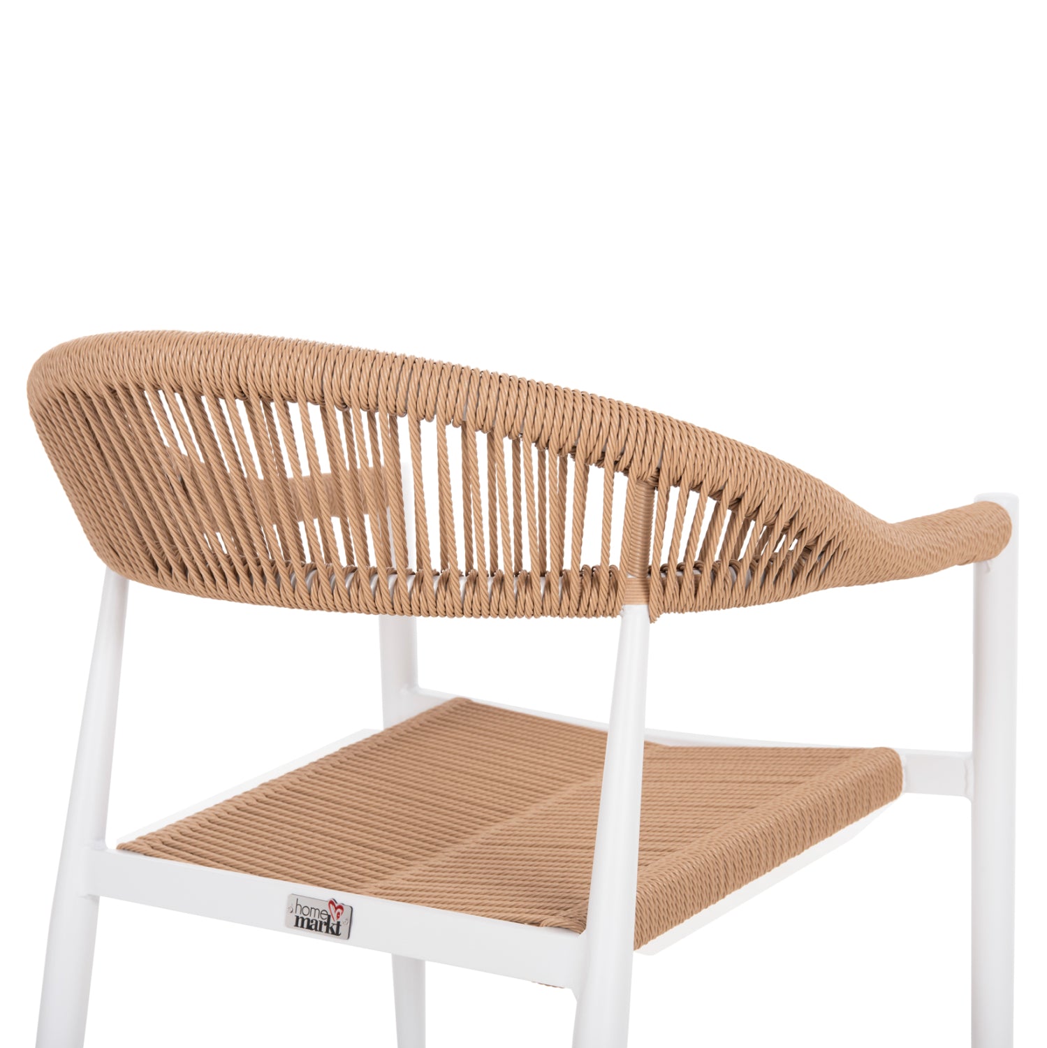 ΠΟΛΥΘΡΟΝΑ ΑΛΟΥΜΙΝΙΟΥ GRET HM5854.01 ΛΕΥΚΗ PE RATTAN ΜΠΕΖ 56x55,5x78Υεκ. - Pakobazaar