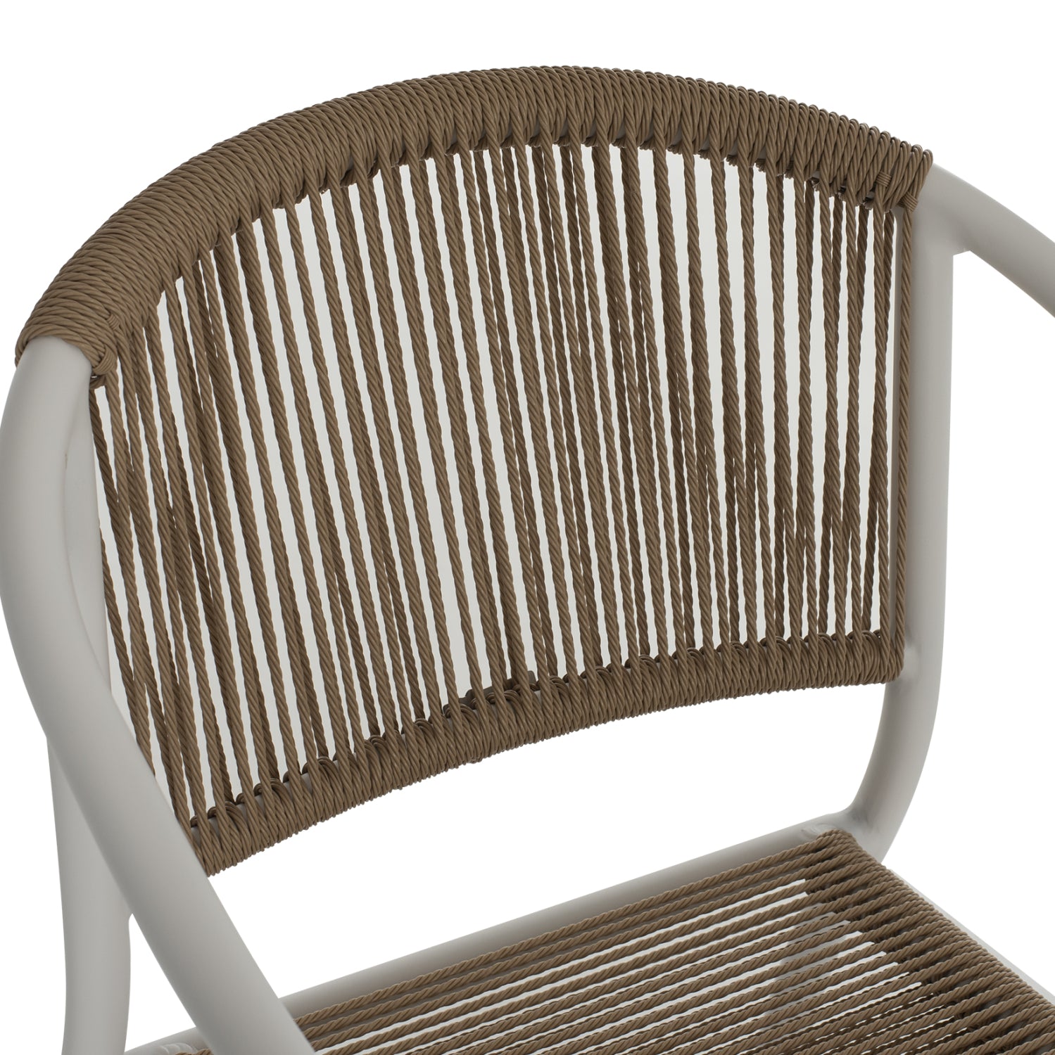 ΠΟΛΥΘΡΟΝΑ ΑΛΟΥΜΙΝΙΟΥ ΛΕΥΚΟ ΜΕ PE RATTAN WICKER HM5856.01 57x63x80Yεκ. - Pakobazaar