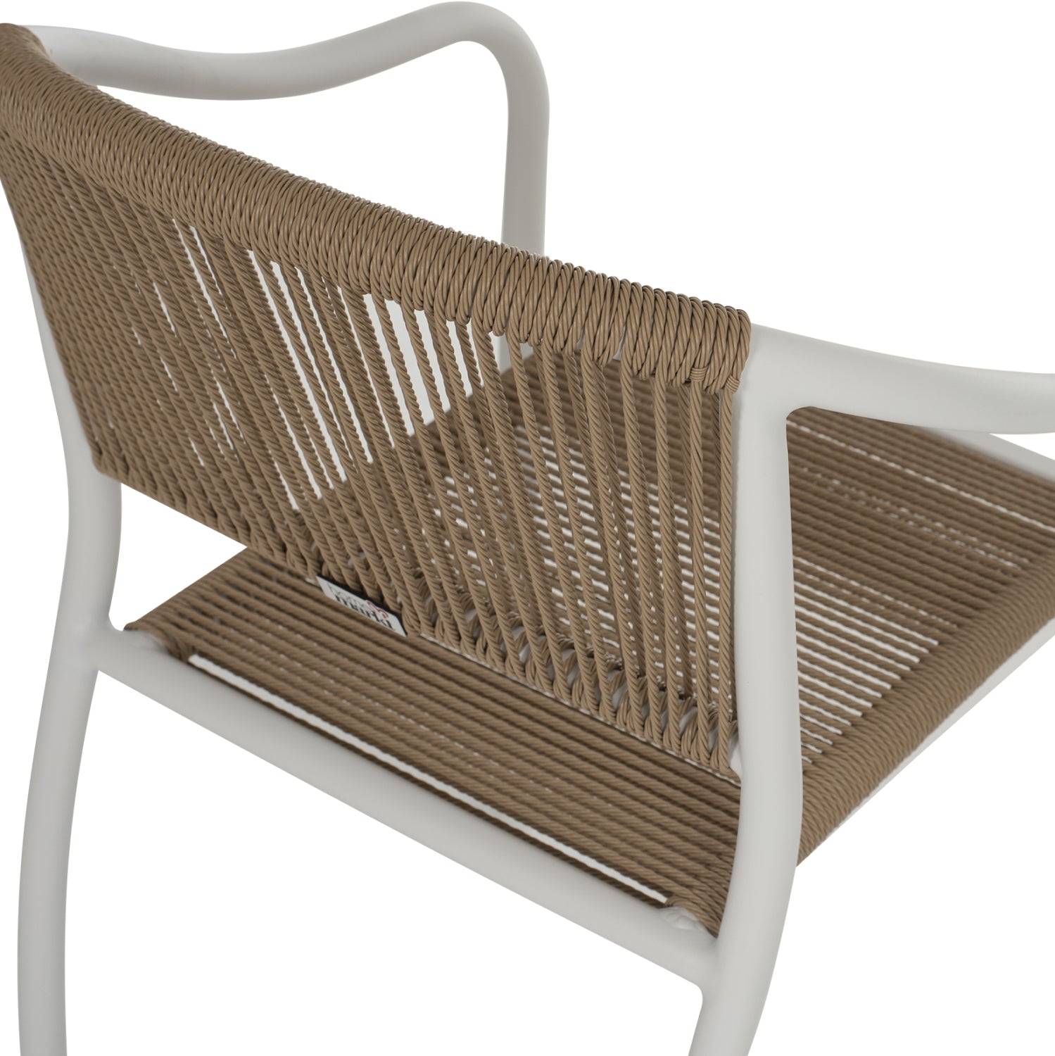 ΠΟΛΥΘΡΟΝΑ ΑΛΟΥΜΙΝΙΟΥ ΛΕΥΚΟ ΜΕ PE RATTAN WICKER HM5856.01 57x63x80Yεκ. - Pakobazaar