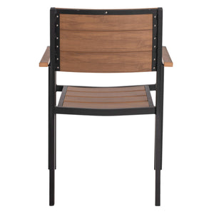 ΠΟΛΥΘΡΟΝΑ ΑΛΟΥΜΙΝΙΟΥ SAGA ΜΑΥΡΗ ΜΕ POLYWOOD HM5127.03 56x55x85,5Yεκ. - Pakobazaar
