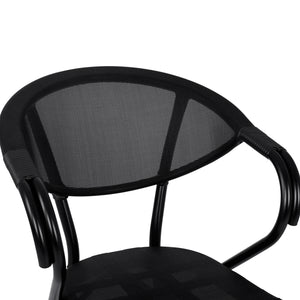 ΠΟΛΥΘΡΟΝΑ ΑΛΟΥΜΙΝΙΟΥ CLAY BAMBOO LOOK ΜΑΥΡΗ ΜΕ TEXTLINE HM5025.02 59x60x82 cm - Pakobazaar
