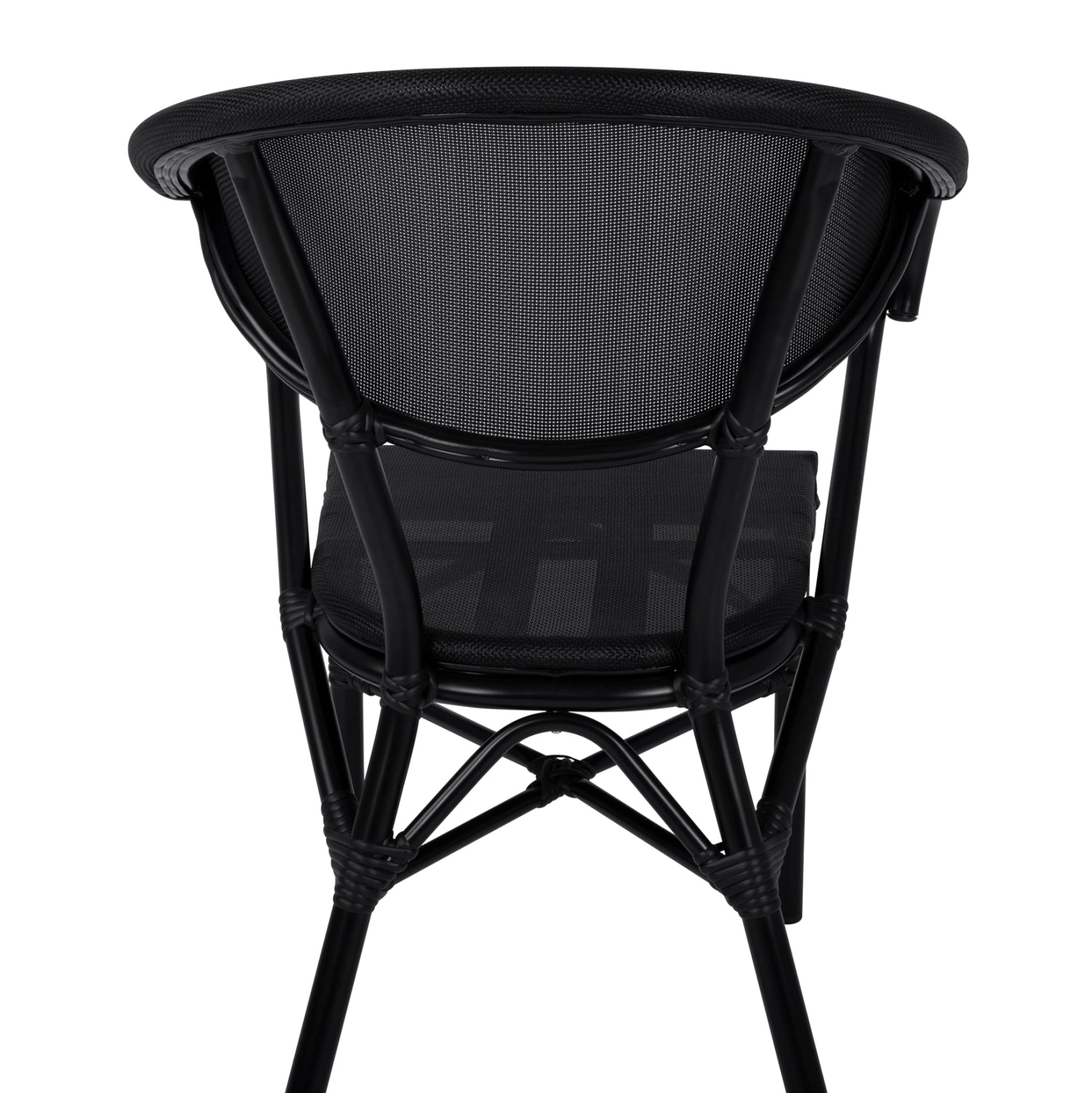 ΠΟΛΥΘΡΟΝΑ ΑΛΟΥΜΙΝΙΟΥ CLAY BAMBOO LOOK ΜΑΥΡΗ ΜΕ TEXTLINE HM5025.02 59x60x82 cm - Pakobazaar
