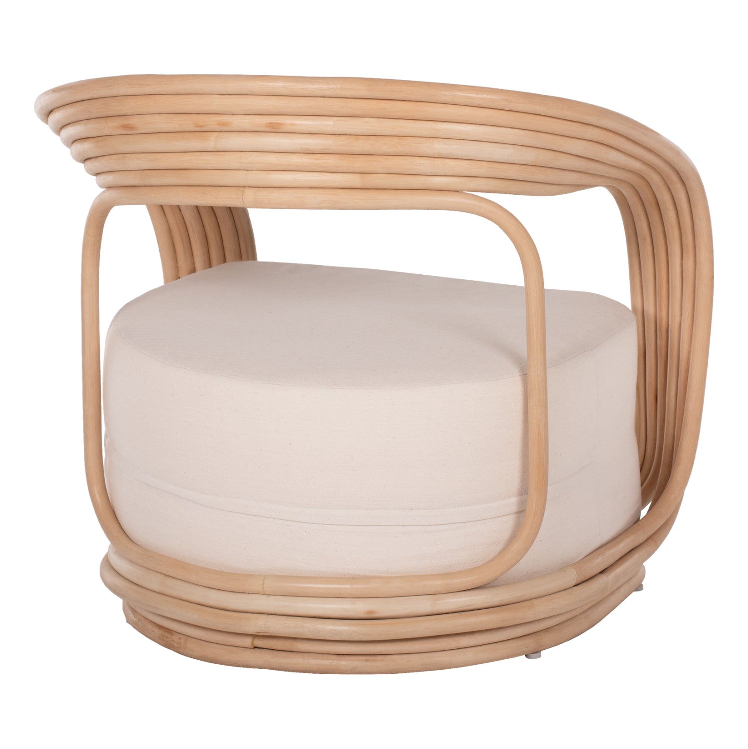 ΠΟΛΥΘΡΟΝΑ DUCHESS ΑΠΟ RATTAN ΦΥΣΙΚΟ-ΕΚΡΟΥ ΜΑΞΙΛΑΡΙ HM9478 81x59x70Y εκ. - Pakobazaar