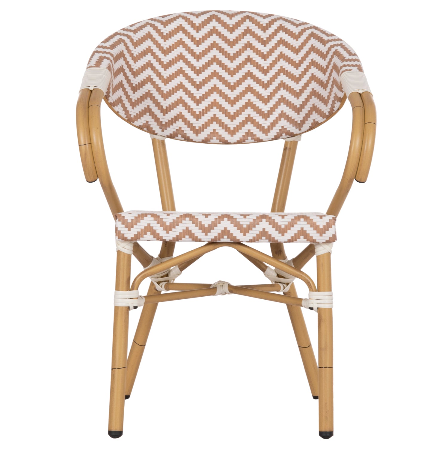 ΠΟΛΥΘΡΟΝΑ BAMBOO LOOK HM5861.03 ΚΑΦΕ-ΛΕΥΚΟ 58.5x58x82Υεκ. - Pakobazaar