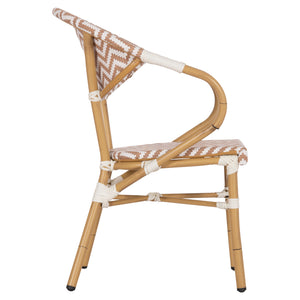 ΠΟΛΥΘΡΟΝΑ BAMBOO LOOK HM5861.03 ΚΑΦΕ-ΛΕΥΚΟ 58.5x58x82Υεκ. - Pakobazaar