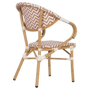 ΠΟΛΥΘΡΟΝΑ BAMBOO LOOK HM5861.03 ΚΑΦΕ-ΛΕΥΚΟ 58.5x58x82Υεκ. - Pakobazaar