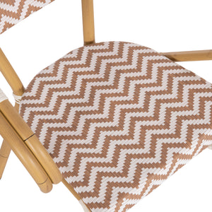 ΠΟΛΥΘΡΟΝΑ BAMBOO LOOK HM5861.03 ΚΑΦΕ-ΛΕΥΚΟ 58.5x58x82Υεκ. - Pakobazaar