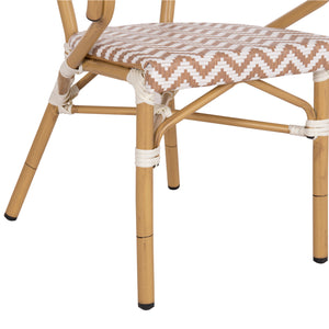 ΠΟΛΥΘΡΟΝΑ BAMBOO LOOK HM5861.03 ΚΑΦΕ-ΛΕΥΚΟ 58.5x58x82Υεκ. - Pakobazaar