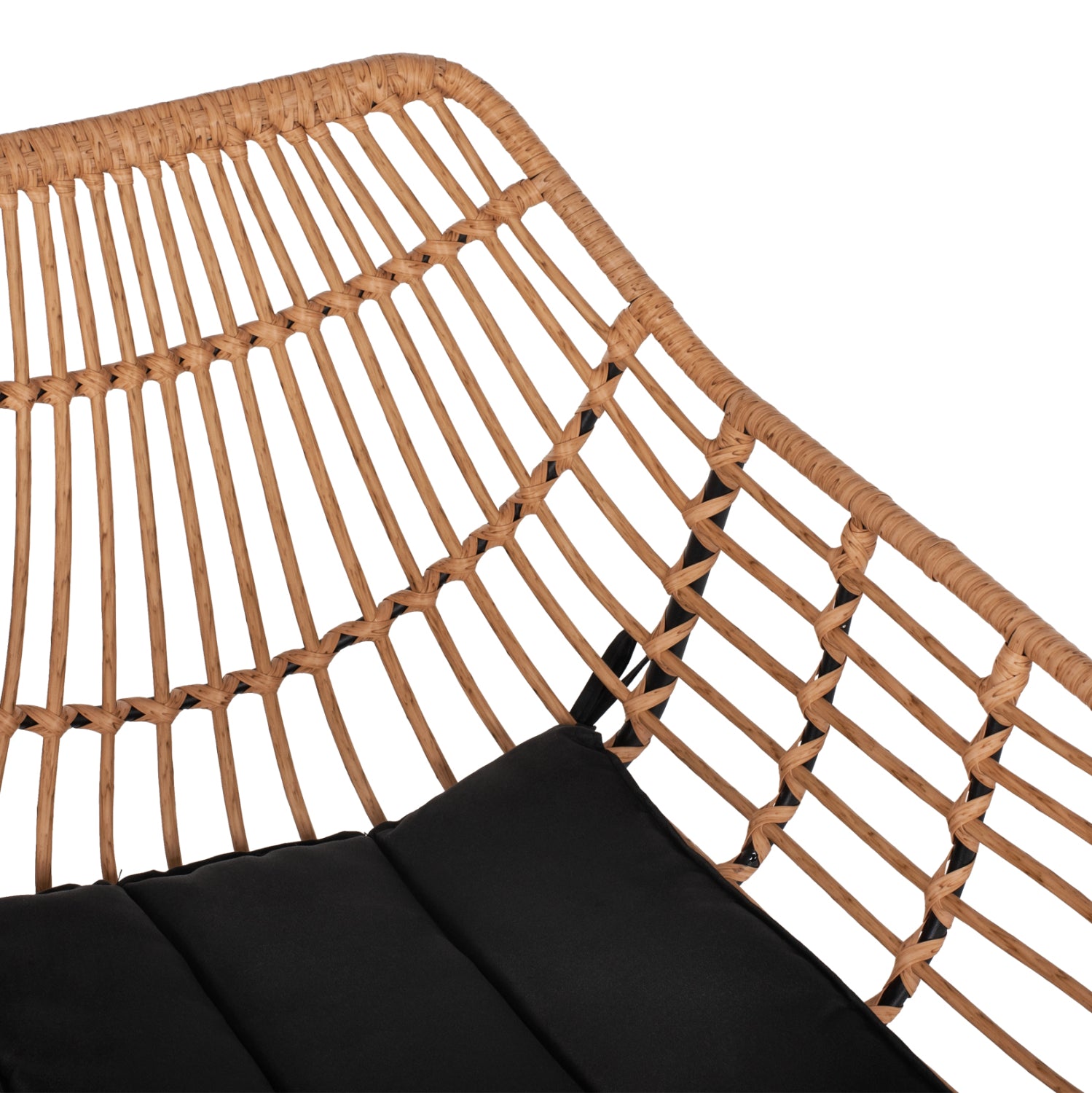 ΠΟΛΥΘΡΟΝΑ ΕΠΑΓΓΕΛΜΑΤΙΚΗ ΜΑΥΡΟ ΜΕΤΑΛΛΟ RATTAN ΜΠΕΖ & ΜΑΞΙΛΑΡΙ HM5864.01 58,5x60,5x80 εκ. - Pakobazaar