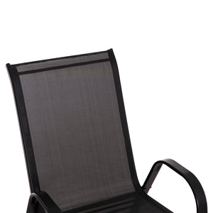 ΠΟΛΥΘΡΟΝΑ ΕΞ.ΧΩΡΟΥ LEON HM5000.43 ΜΕΤΑΛΛΙΚΗ ΜΑΥΡΗ K/D- ΣΕΤ 4 ΤΜΧ-55x70x91Υεκ. - Pakobazaar