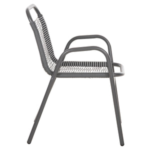 ΠΟΛΥΘΡΟΝΑ ΕΞ.ΧΩΡΟΥ AVRIL HM5968.01 ΜΕΤΑΛΛΟ ΚΑΙ ΣΥΝΘ.RATTAN ΣΕ ΓΚΡΙ 54,5x56x78Υεκ. - Pakobazaar