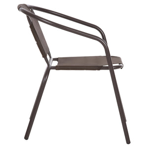 ΠΟΛΥΘΡΟΝΑ ΕΞ.ΧΩΡΟΥ LEDAN HM5977.02 ΜΕΤΑΛΛO & TEXTILENE ΚΑΦΕ 55x58x72Υεκ. - Pakobazaar