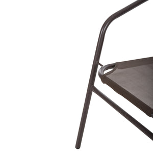 ΠΟΛΥΘΡΟΝΑ ΕΞ.ΧΩΡΟΥ LEDAN HM5977.02 ΜΕΤΑΛΛO & TEXTILENE ΚΑΦΕ 55x58x72Υεκ. - Pakobazaar