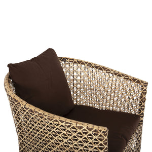 ΠΟΛΥΘΡΟΝΑ ΕΞΩΤ.ΧΩΡΟΥ HM6111 SILMAR-RATTAN ΚΑΦΕ ΚΑΙ ΦΥΣΙΚΟ-ΜΑΞΙΛΑΡΙΑ ΚΑΦΕ 82x76x85Υεκ - Pakobazaar