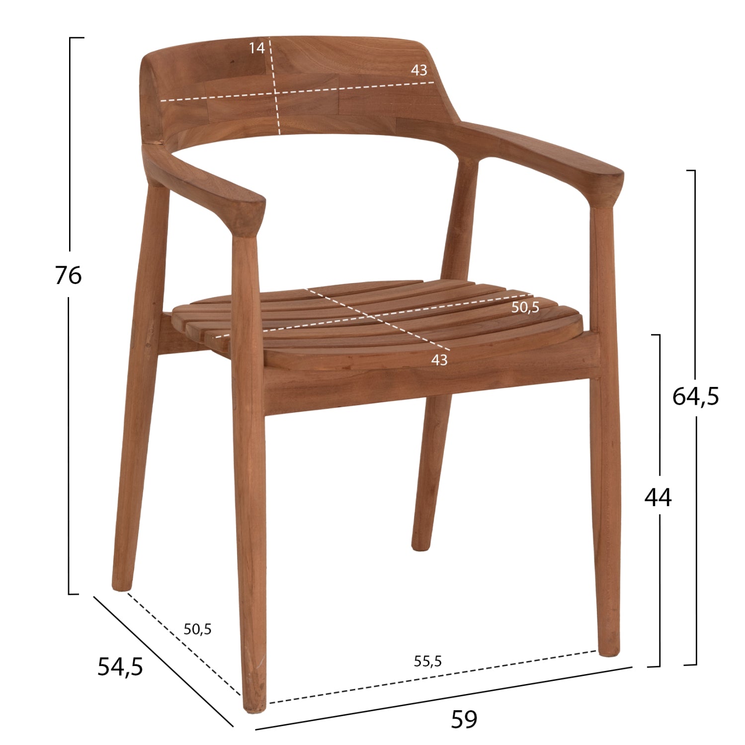 ΠΟΛΥΘΡΟΝΑ ΕΞΩΤΕΡΙΚΟΥ ΧΩΡΟΥ FREM HM18107 ΞΥΛΟ TEAK-ΦΥΣΙΚΟ ΧΡΩΜΑ 59x54.5x76Υεκ. - Pakobazaar