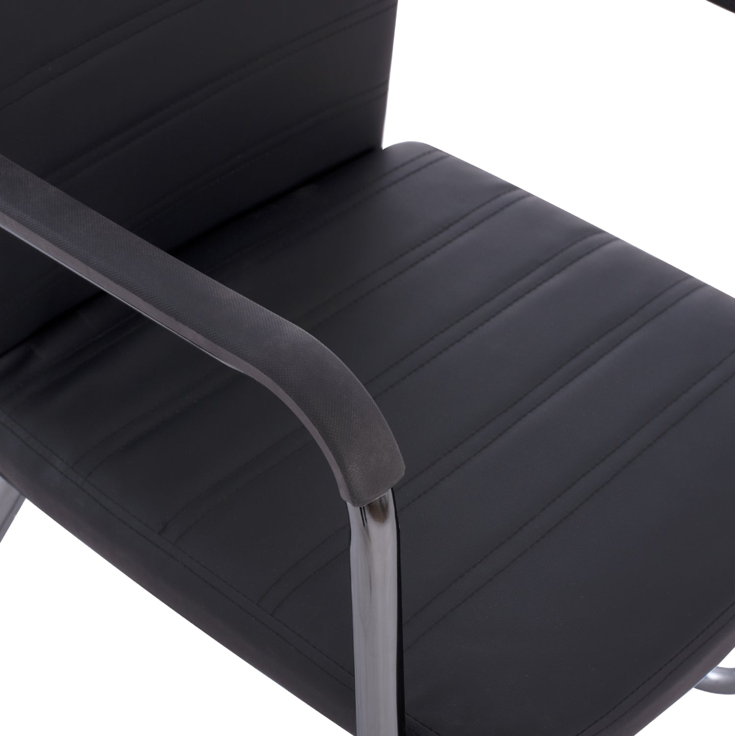 ΠΟΛΥΘΡΟΝΑ DALEY HM1021.01 ΜΕ ΜΠΡΑΤΣΑ ΜΑΥΡΟ PU 56x58x93 εκ. - Pakobazaar