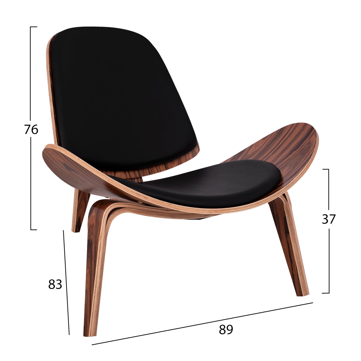 ΠΟΛΥΘΡΟΝΑ SUPERIOR PLUS HM1128.01 ΚΑΡΥΔΙ ΜΕ ΜΑΥΡΟ ΜΑΞΙΛΑΡΙ PU 89x83x76Yεκ. - Pakobazaar