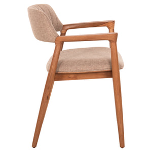 ΠΟΛΥΘΡΟΝΑ JAMES HM18259 TEAK WOOD ΜΕ ΣΑΜΠΑΝΙ ΥΦΑΣΜΑ 57x52x76Υεκ. - Pakobazaar