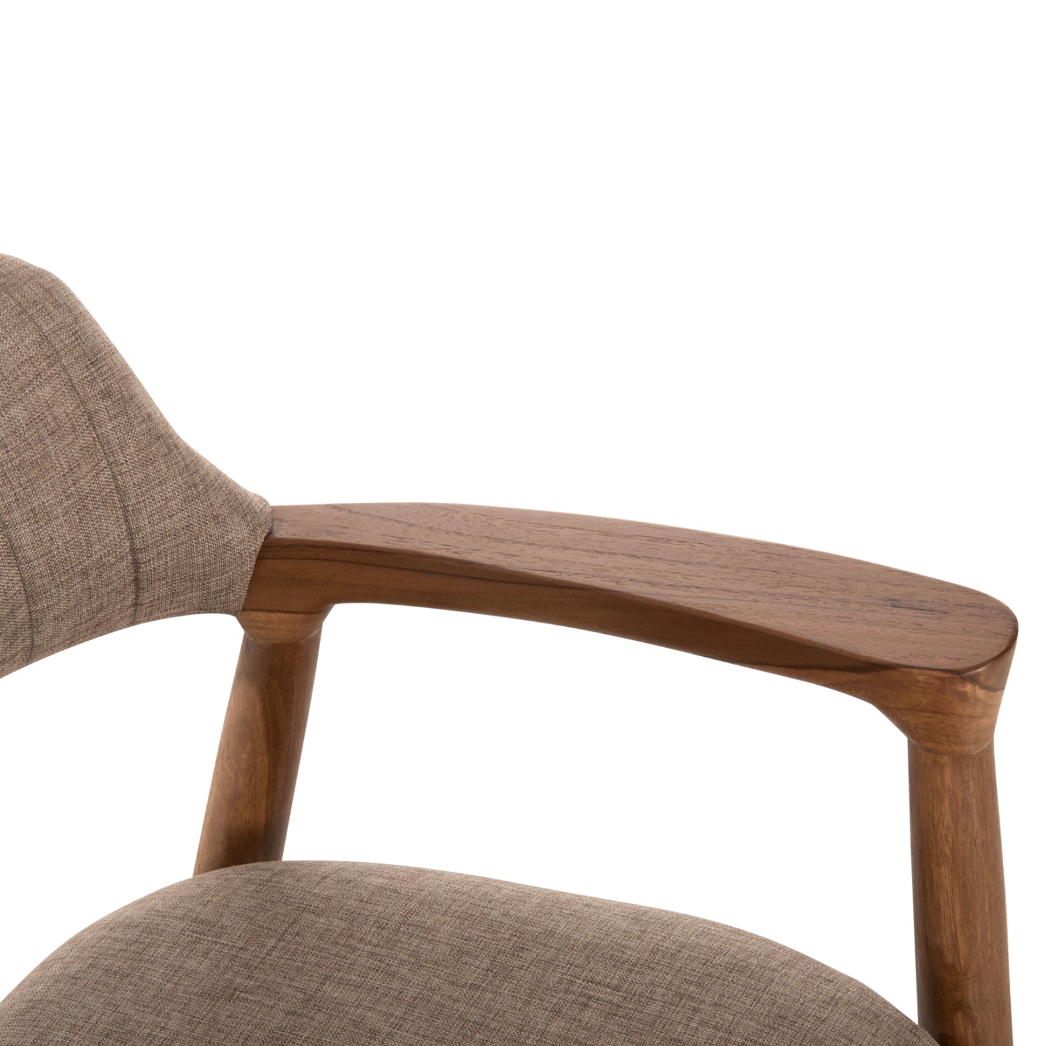 ΠΟΛΥΘΡΟΝΑ JAMES HM18259 TEAK WOOD ΜΕ ΣΑΜΠΑΝΙ ΥΦΑΣΜΑ 57x52x76Υεκ. - Pakobazaar