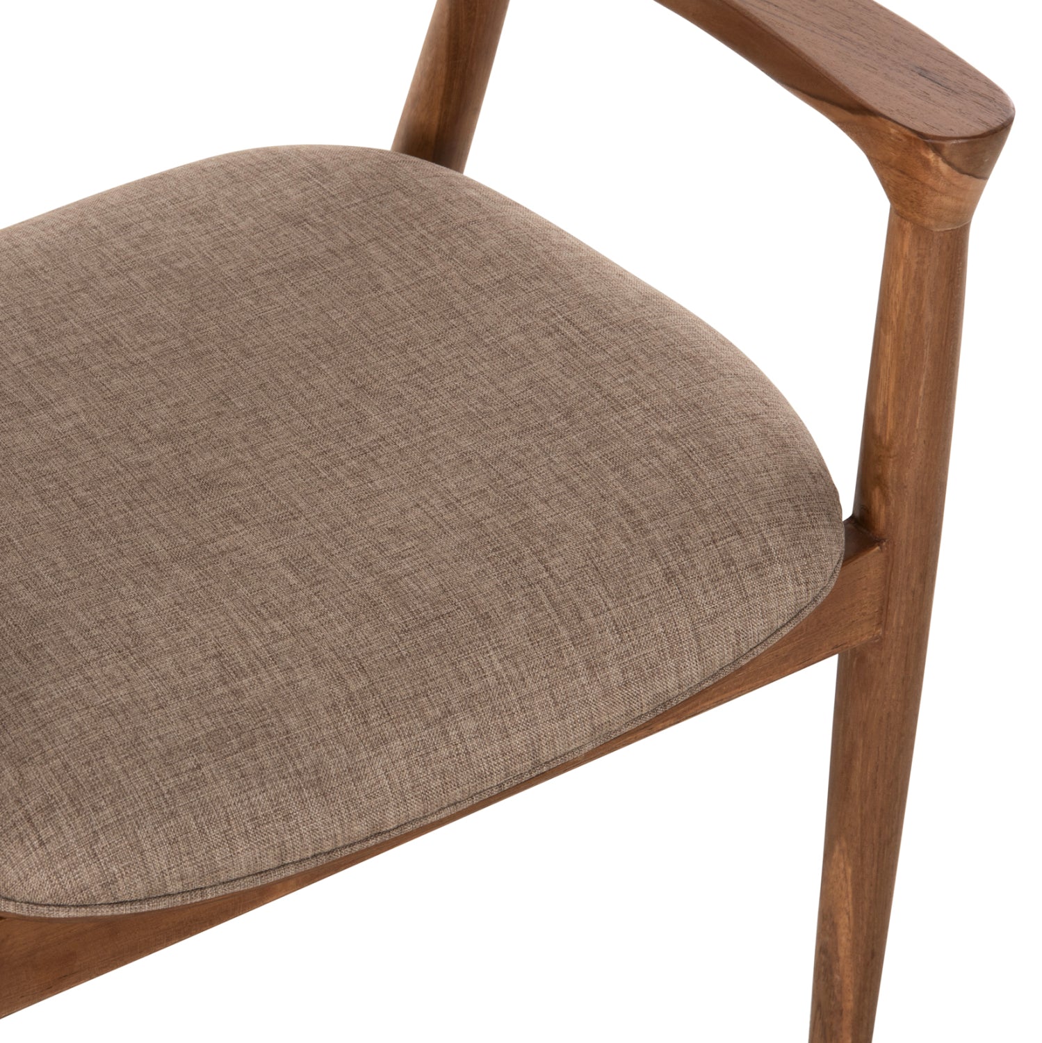 ΠΟΛΥΘΡΟΝΑ JAMES HM18259 TEAK WOOD ΜΕ ΣΑΜΠΑΝΙ ΥΦΑΣΜΑ 57x52x76Υεκ. - Pakobazaar