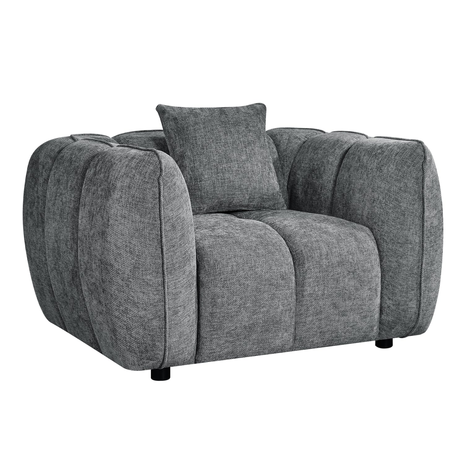 ΠΟΛΥΘΡΟΝΑ LYKKE HM3325.01 ΓΚΡΙ ΥΦΑΣΜΑ 119x89x70Υεκ - Pakobazaar