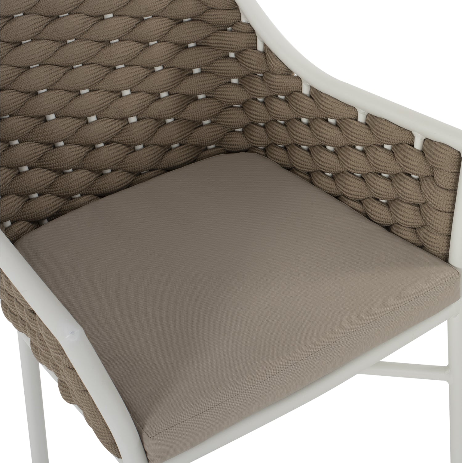 ΠΟΛΥΘΡΟΝΑ HM5858.02 ΛΕΥΚΗ ΜΕ ΣΧΟΙΝΙ ΜΠΕΖ 56x58x76Yεκ. - Pakobazaar