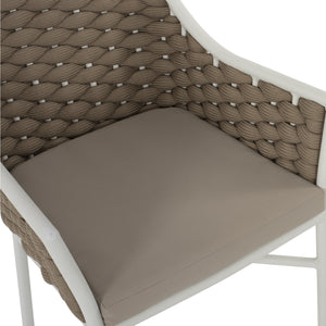 ΠΟΛΥΘΡΟΝΑ HM5858.02 ΛΕΥΚΗ ΜΕ ΣΧΟΙΝΙ ΜΠΕΖ 56x58x76Yεκ. - Pakobazaar
