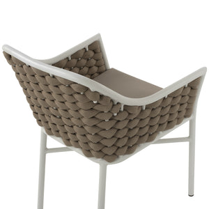ΠΟΛΥΘΡΟΝΑ HM5858.02 ΛΕΥΚΗ ΜΕ ΣΧΟΙΝΙ ΜΠΕΖ 56x58x76Yεκ. - Pakobazaar