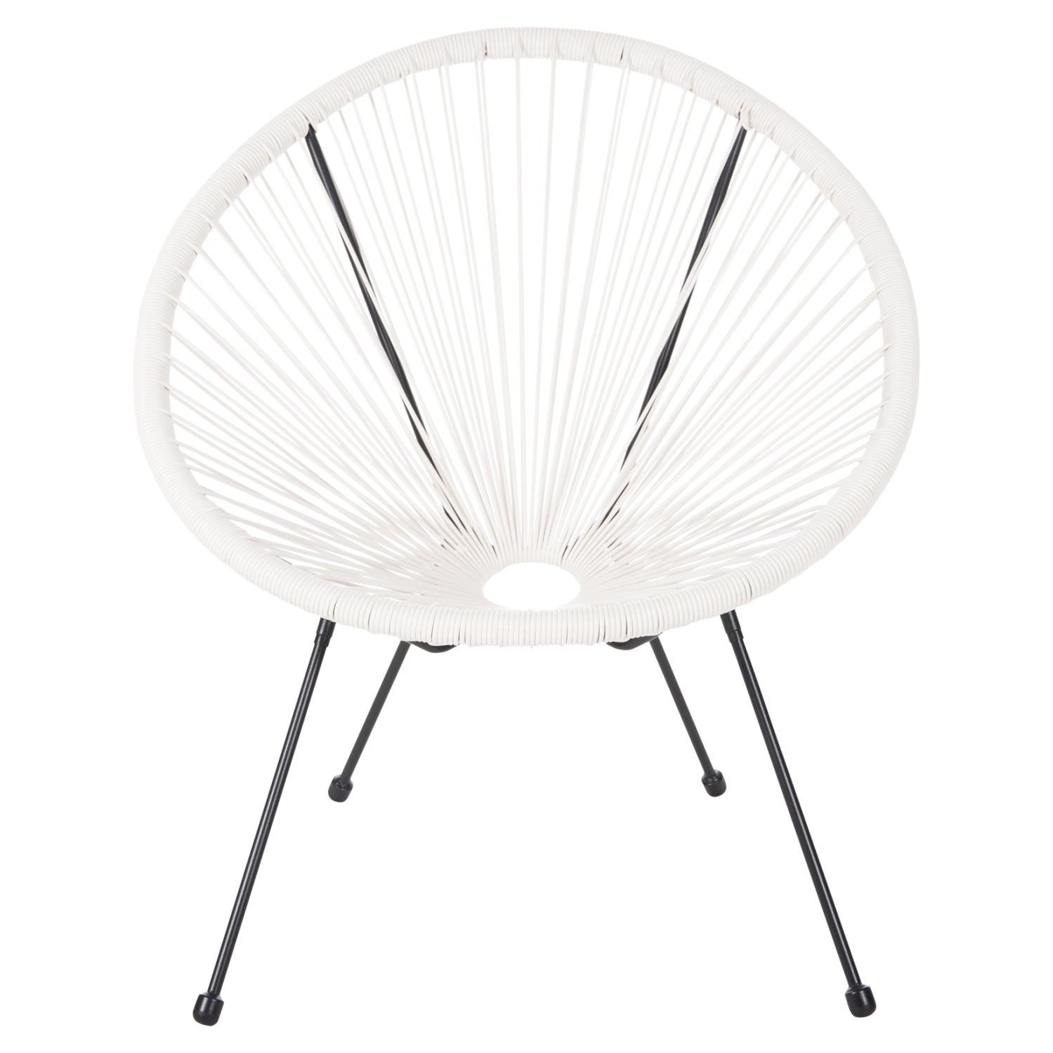 ΠΟΛΥΘΡΟΝΑ HM5872.12 ΤΥΠΟΥ ΦΩΛΙΑ ΜΕΤΑΛ. ACAPULCO ΜΑΥΡΗ-ΛΕΥΚΟ ΣΥΝΘ.RATTAN 71x72x80Υεκ - Pakobazaar